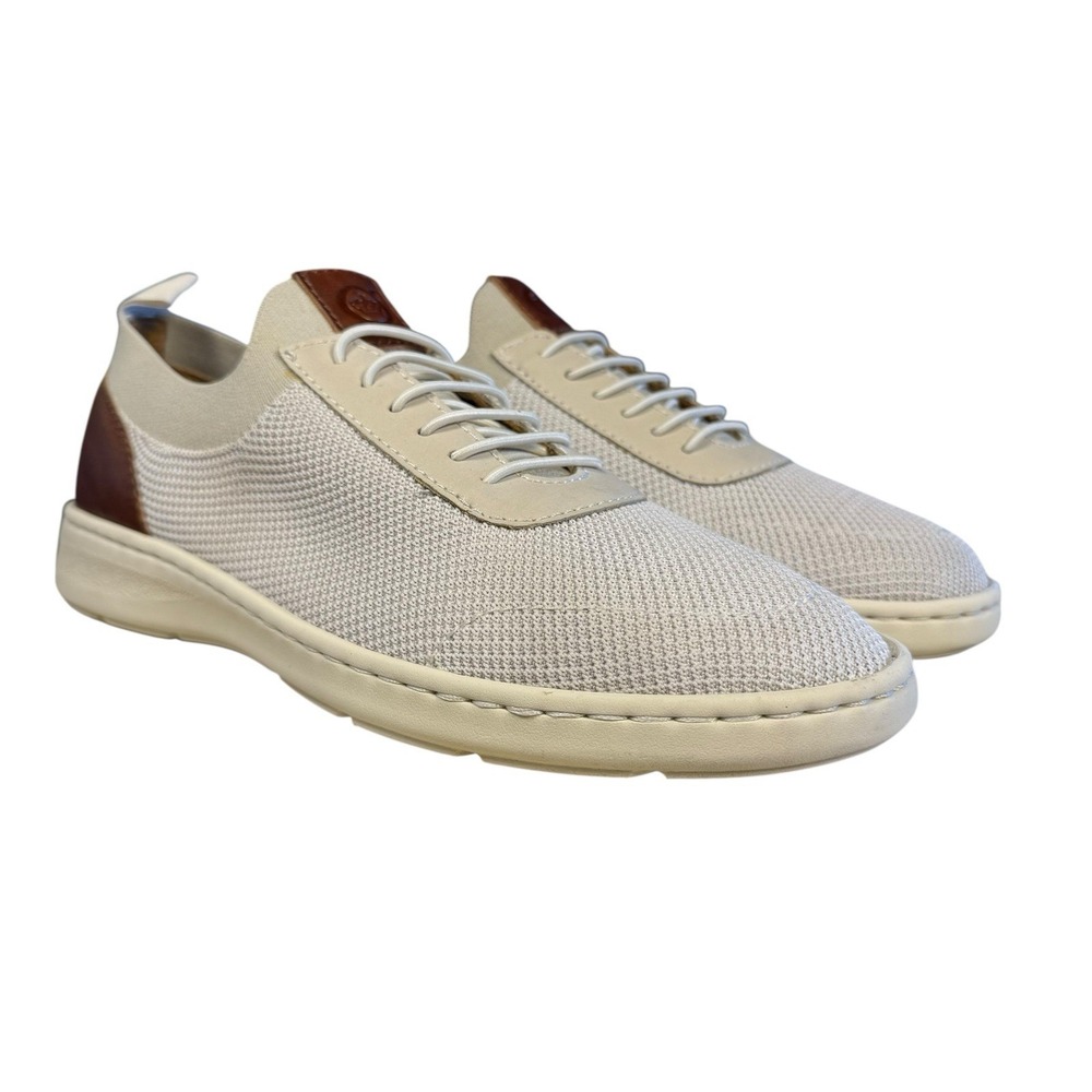 Born Mens Marius Knit And Leather Slip On Sneakers Size 8.5M